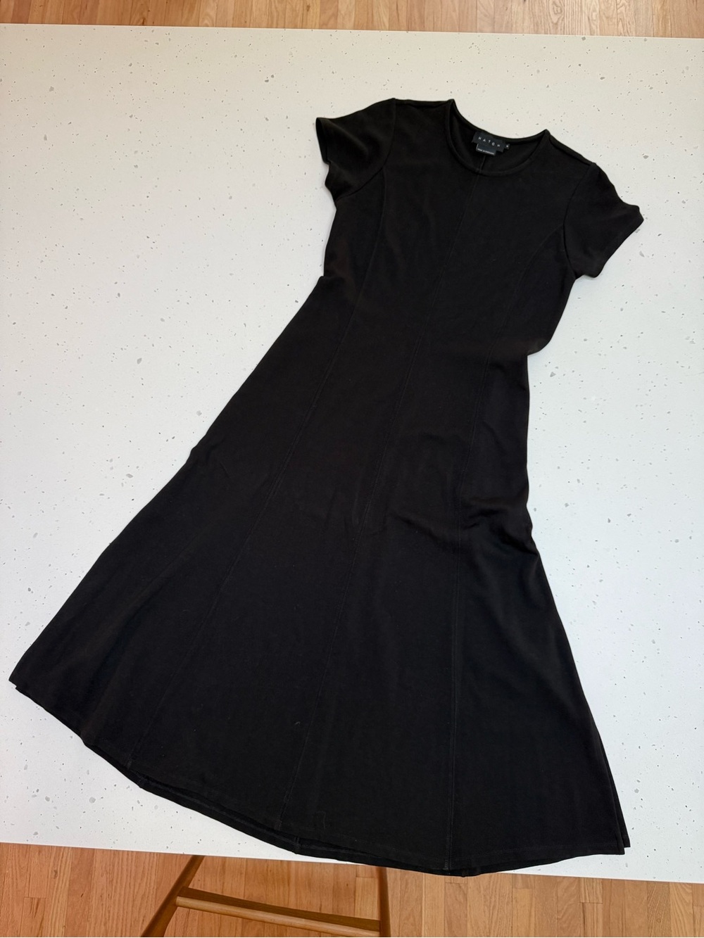 HATCH Maternity Black Short Sleeve Dress Size 2